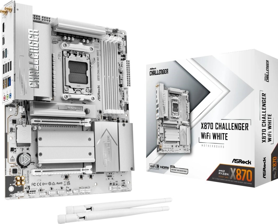 ASRock  X870 CHALLENGER WIFI WHITE motherboard