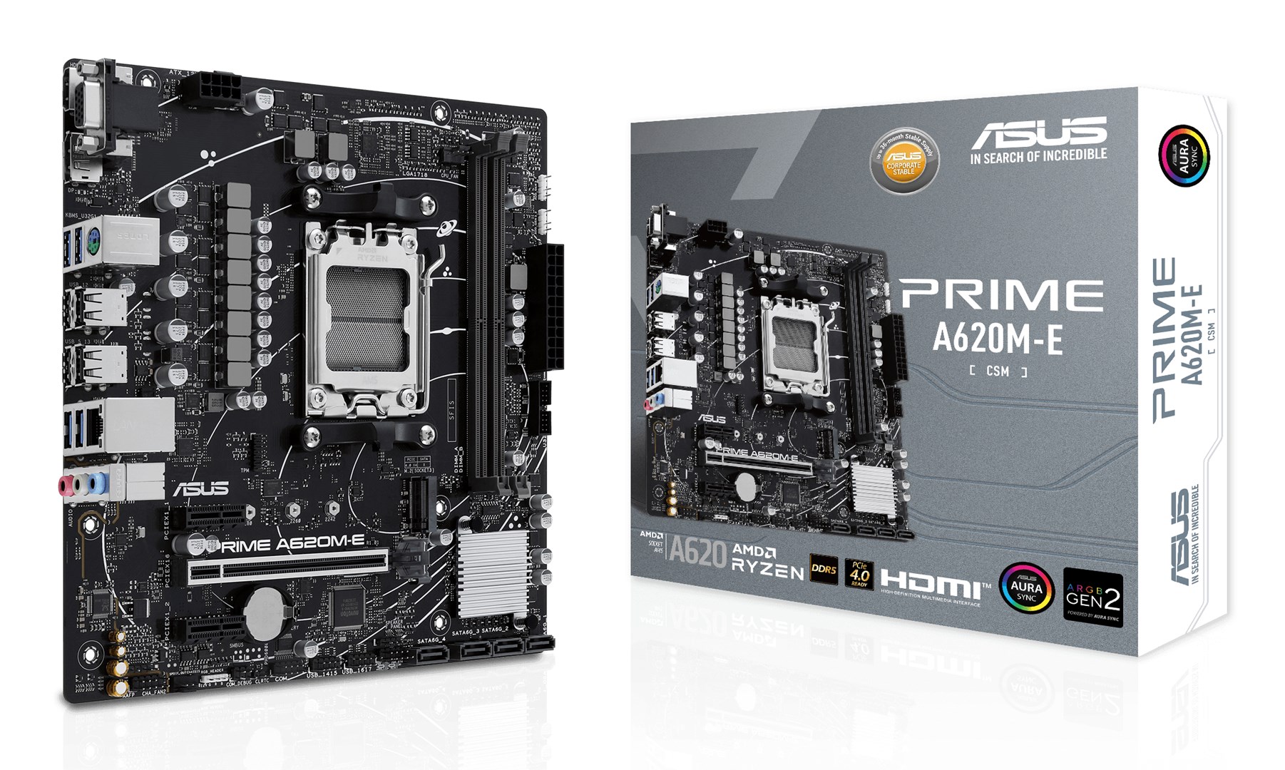 ASUS  PRIME A620M-E-CSM AMD A620 Socket