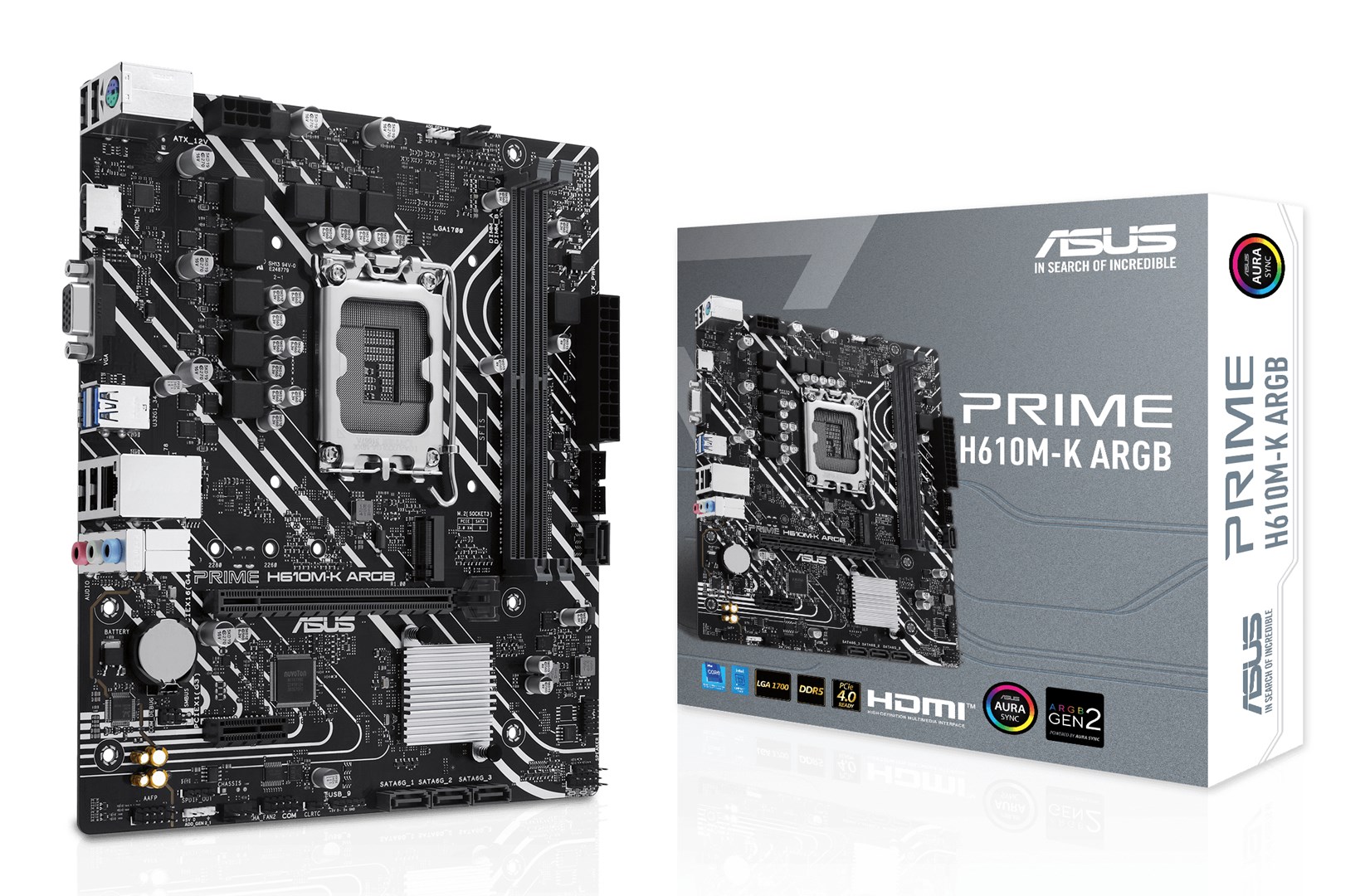 ASUS  PRIME H610M-K ARGB Intel H610