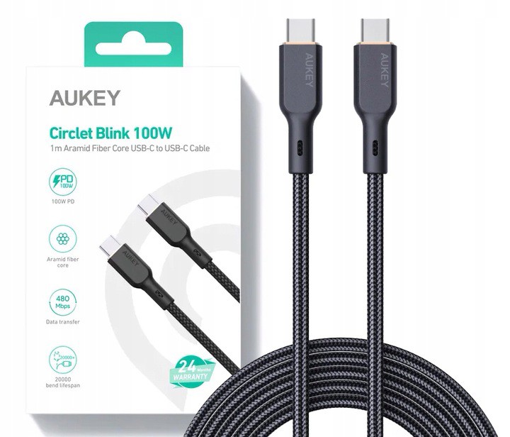 AUKEY   CB-KCC101 Nylon C able USB