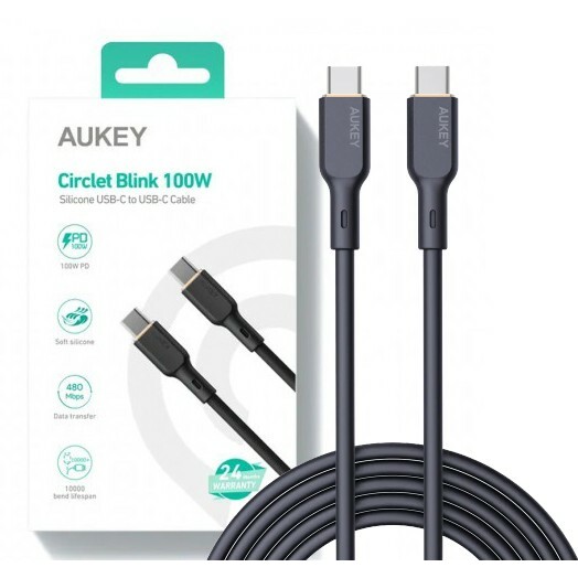 AUKEY   CB-SCC101 Silicon Cable USB C