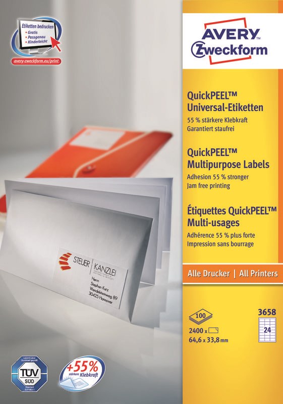 AVERY Zweckform Avery 3658Z self-adhesive label