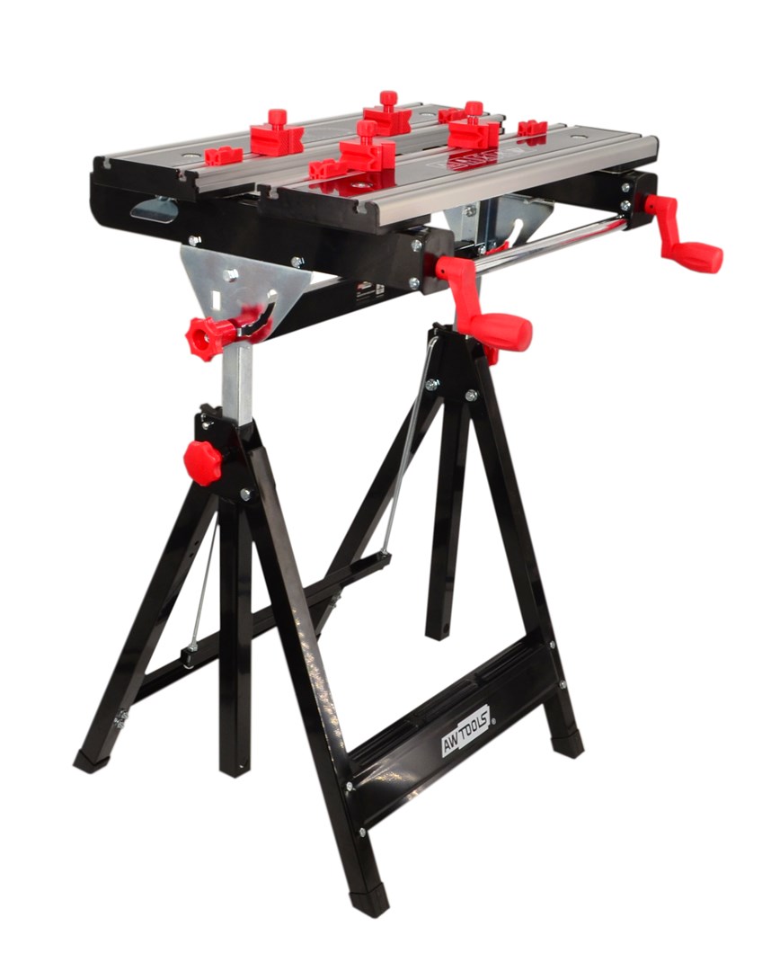 AWTOOLS  STÓŁ WARSZTATOWY REGULOWANY WYSOKOŚĆ 77-107cm
