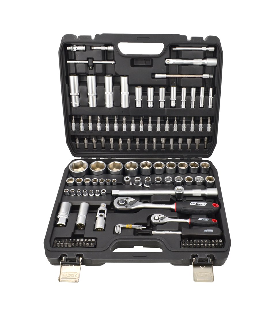 AWTOOLS  ZESTAW KLUCZY  144el. 1/2" /