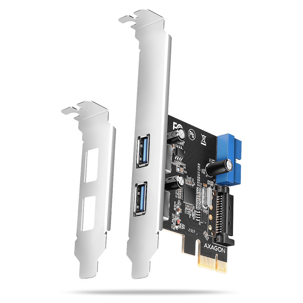 AXAGON  PCEU-232RS controller PCIe, 2x2x port
