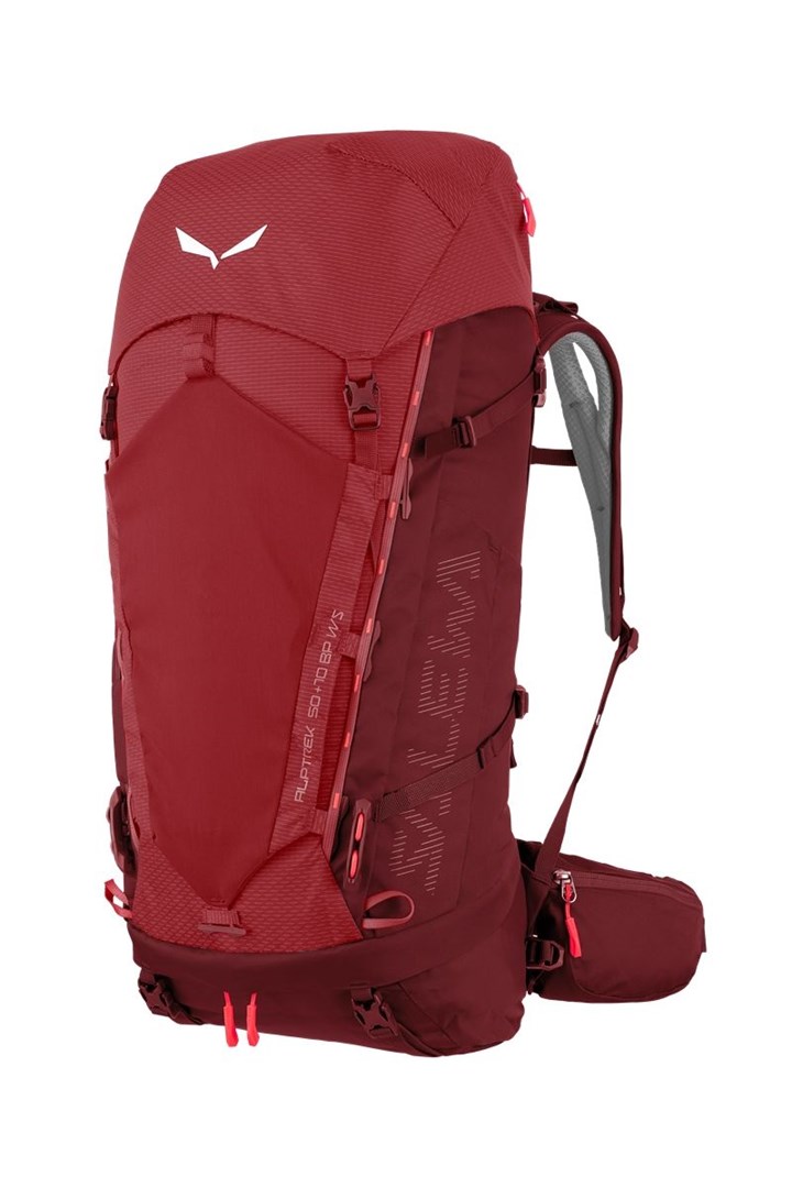 Salewa Backpack alptrek 50 women-pompeian red-syrah