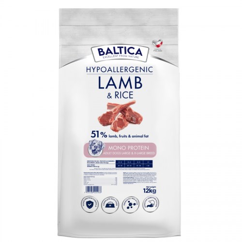 BALTICA  Nutraceutic Hypoallergenic L/XL Lamb with