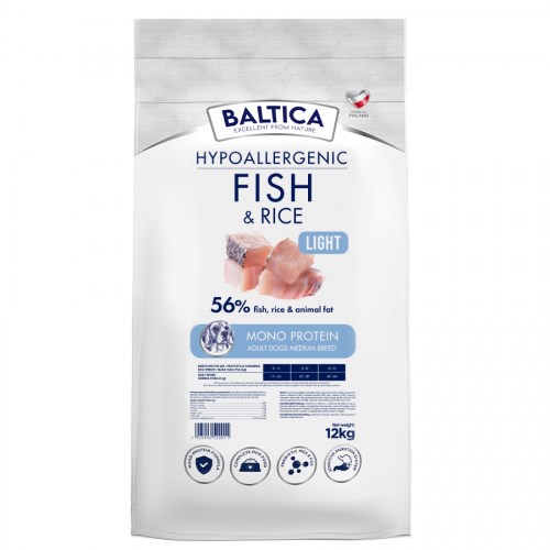 BALTICA  Nutraceutic Hypoallergenic Light M Fish