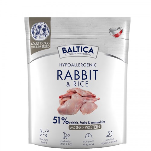BALTICA  Nutraceutic Hypoallergenic M Rabbit with