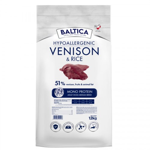 BALTICA  Nutraceutic Hypoallergenic Medium breeds Venison