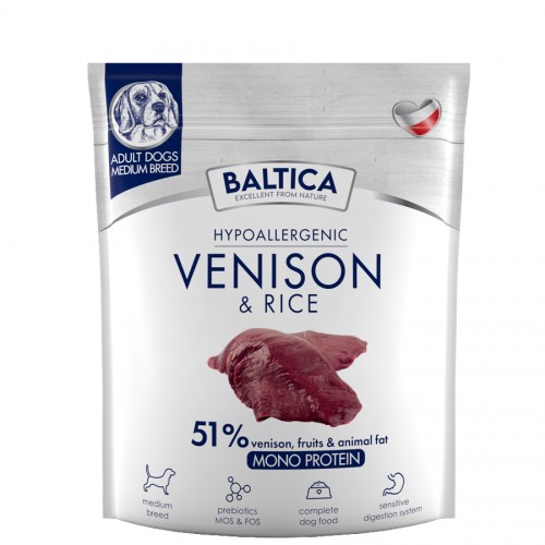 BALTICA  Nutraceutic Hypoallergenic Medium breeds Venison