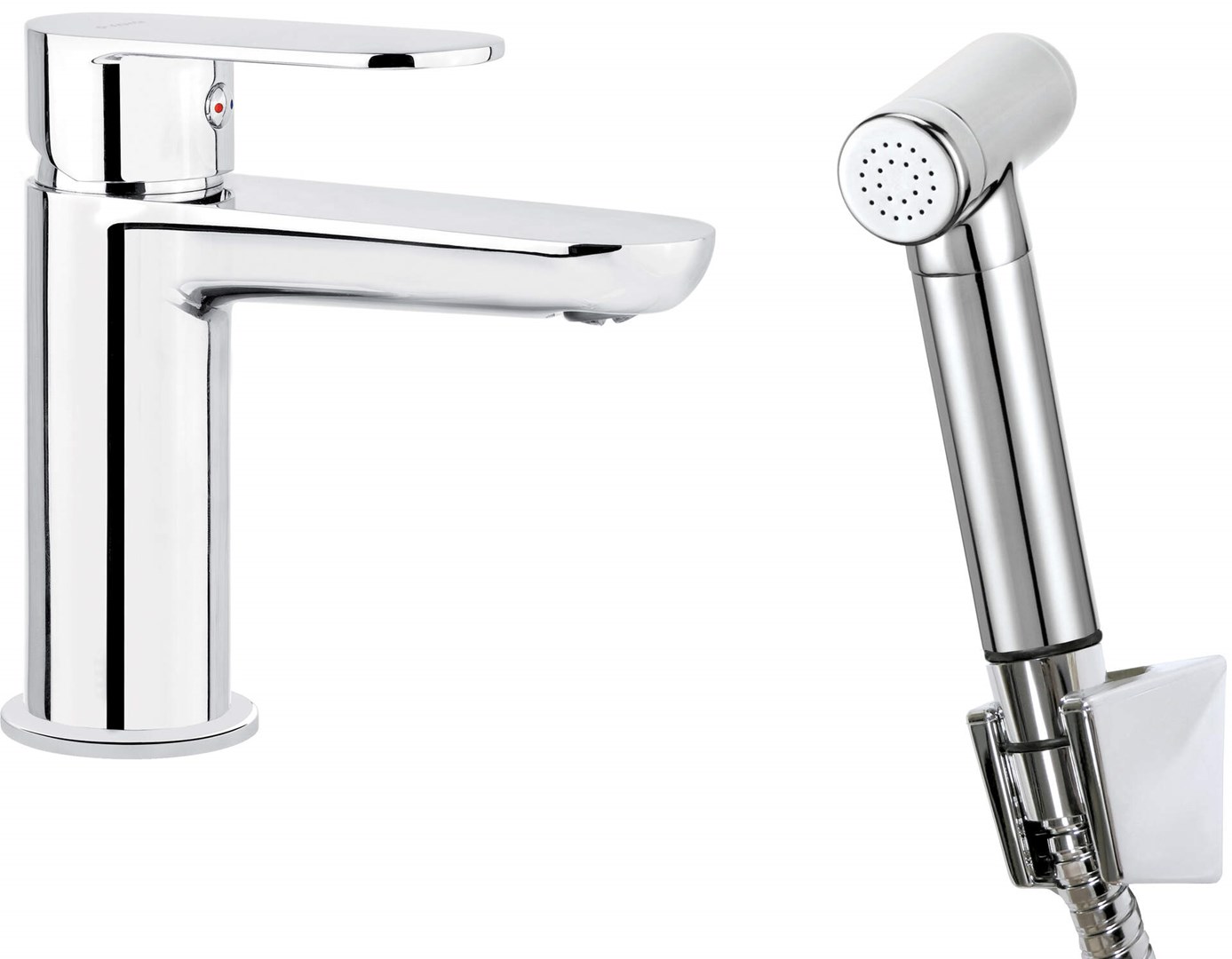 Deante Basin faucet with bidetta shower
