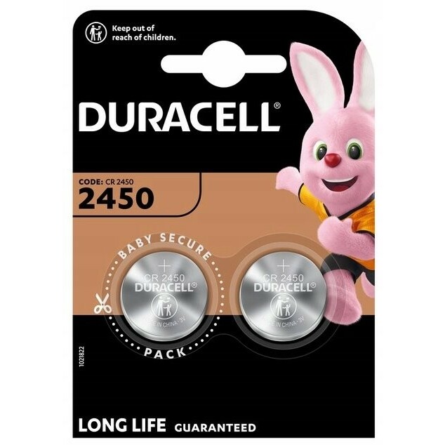 Duracell  Batteries 3V CR2450 2 pieces