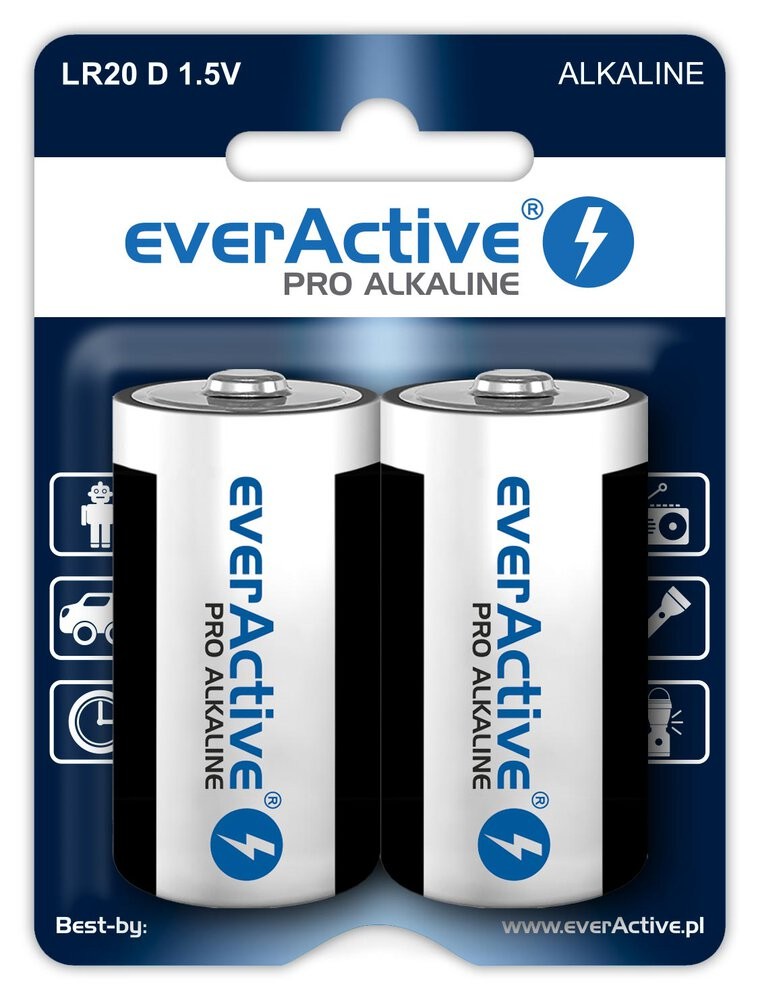 EverActive BATTERIES LR20/D PRO AL KALINE
