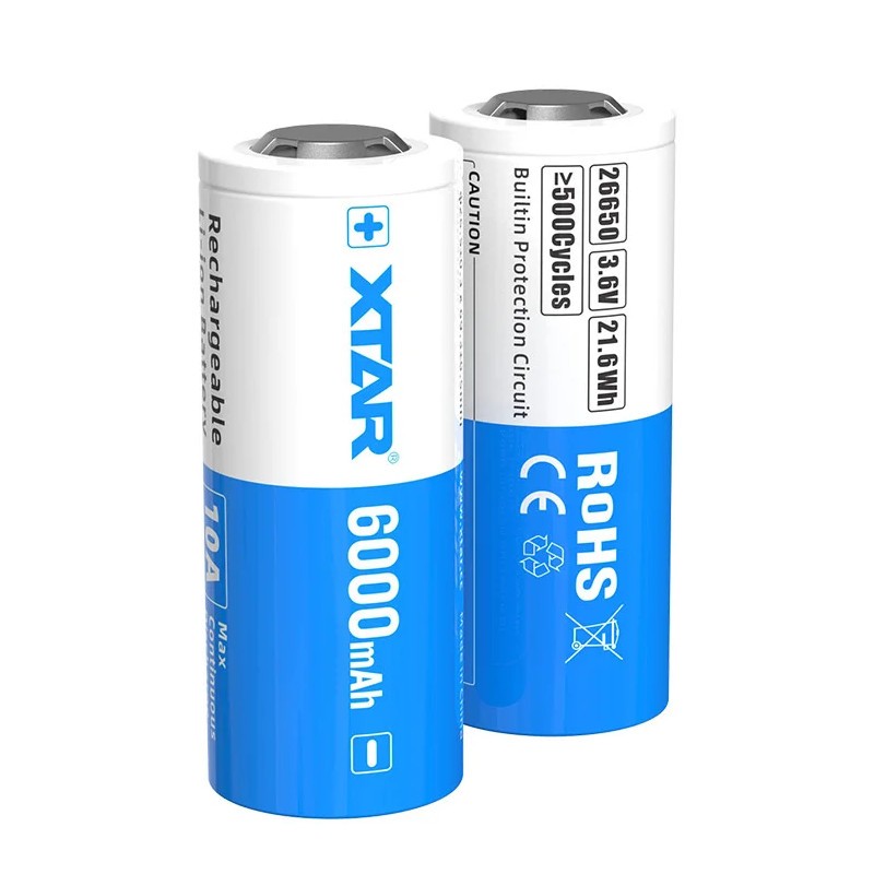 XTAR Battery 26650 3,6V Li-ion