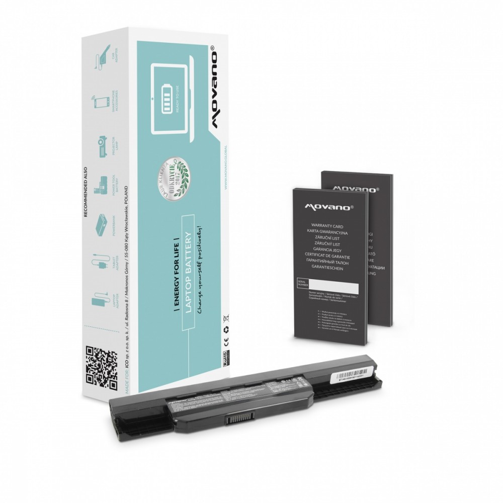 Movano  Battery A32K53 for Asus K53S
