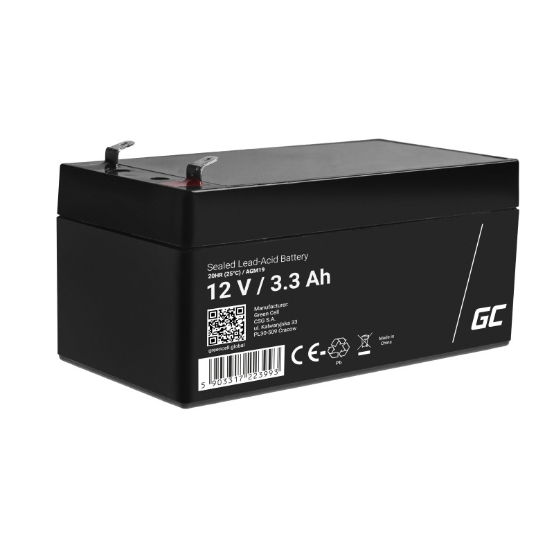 GREEN CELL Battery AGM GC 12V