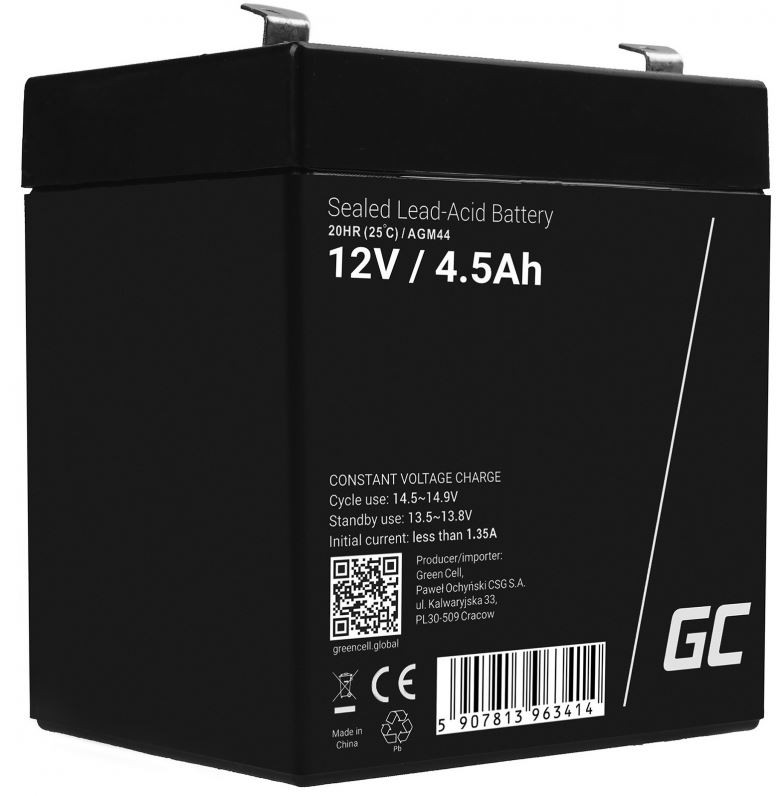 GREEN CELL Battery AGM VRLA 12V