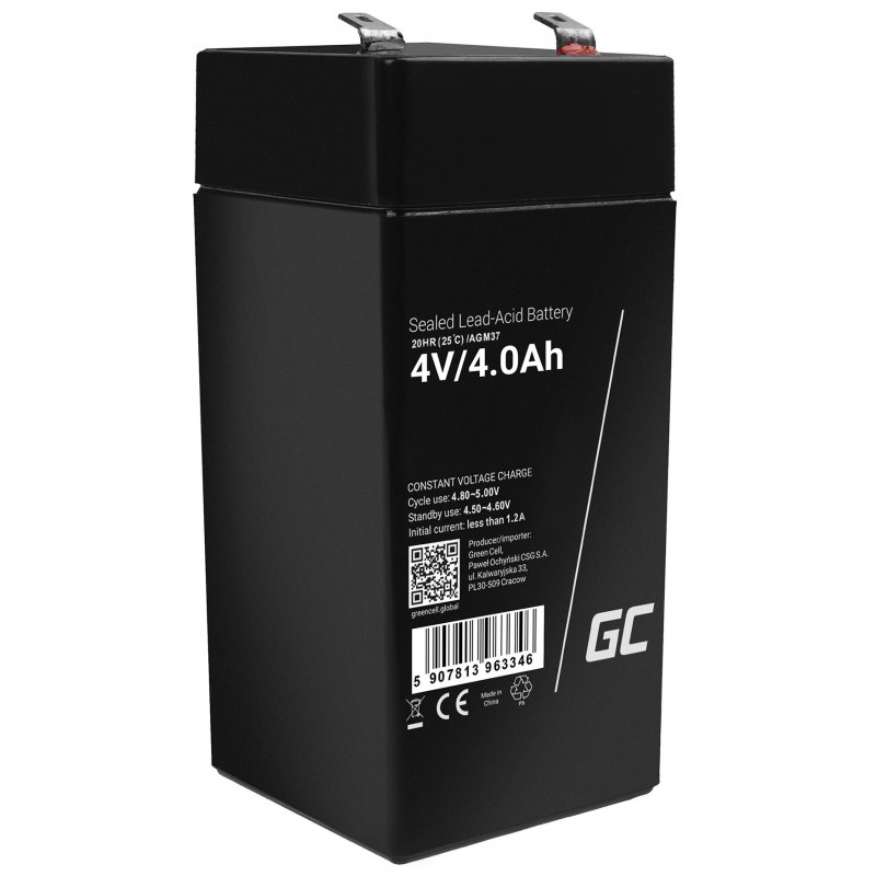 GREEN CELL Battery AGM VRLA 4V