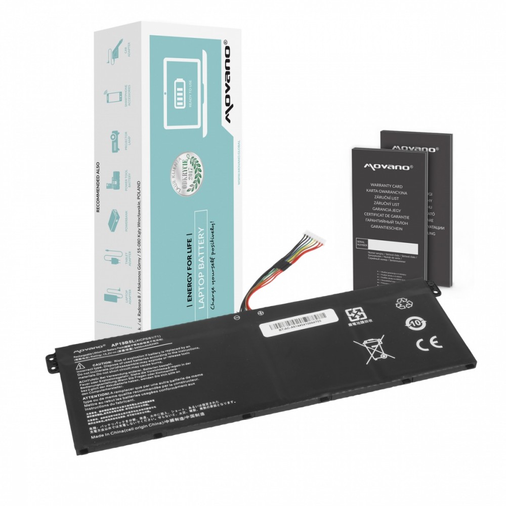Movano Battery AP19B5L for Acer Aspire
