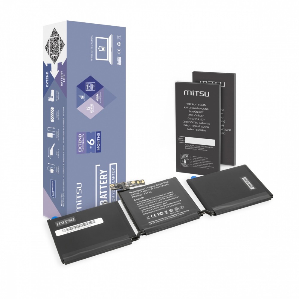 Mitsu Battery Apple MacBook Air A1713