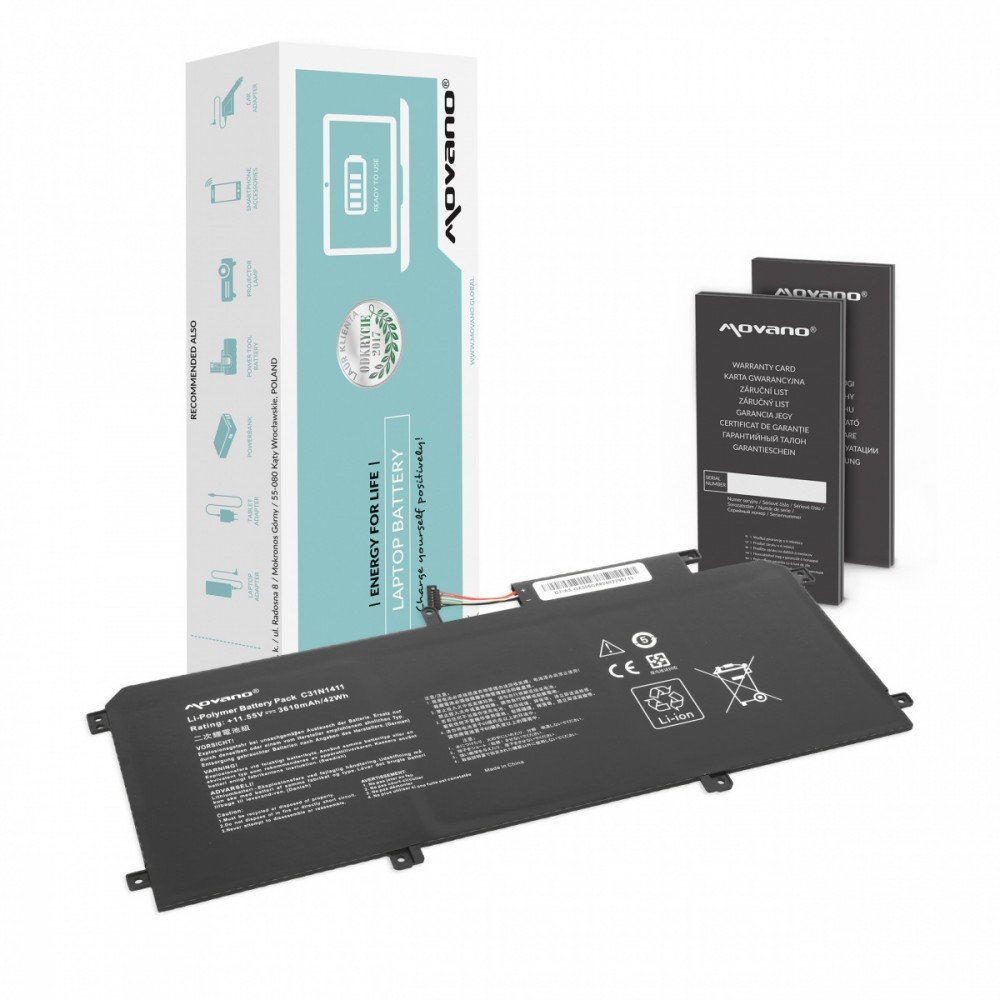 Movano  Battery C31N1411 Asus Zenbook UX305