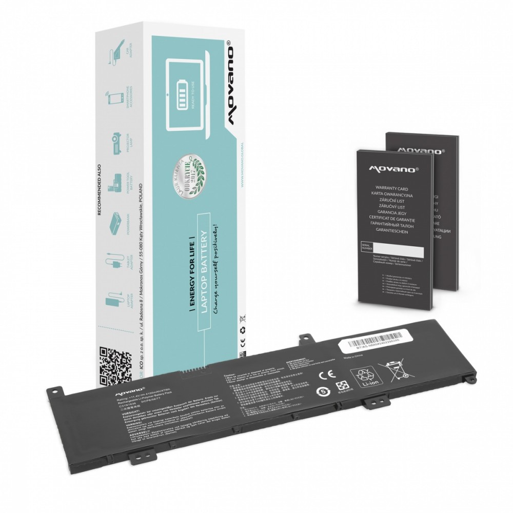Movano Battery C31N1636 for Asus VivoBook