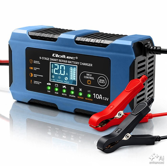 Qoltec  Battery charger 12V 10A Rectifier