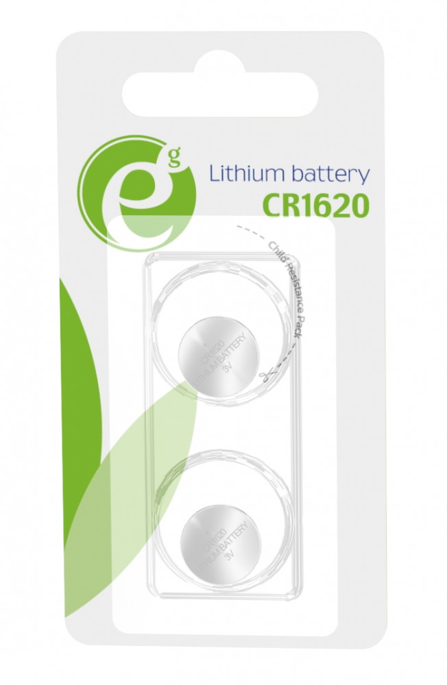 Gembird  Battery CR1620, 3V, 2 pieces