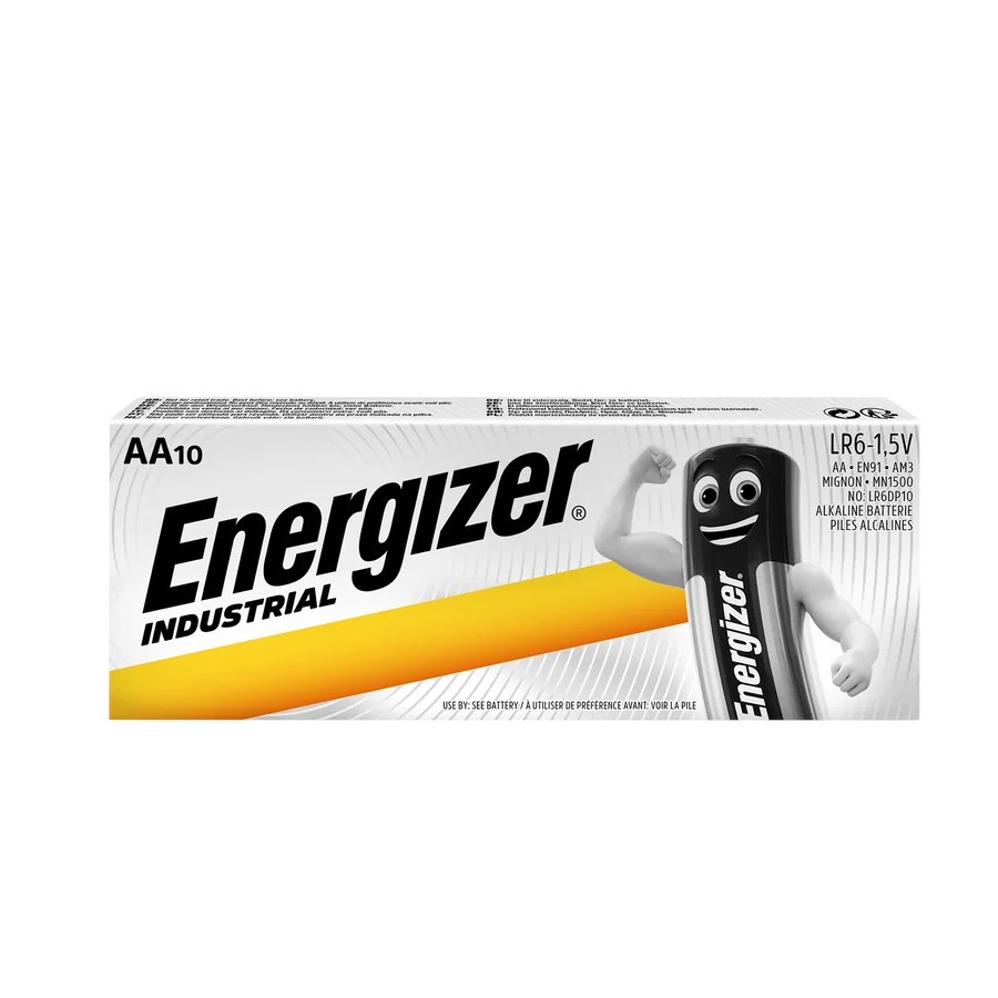 ENERGIZER  BATTERY,INDUSTRIAL ALKALINE AA 10