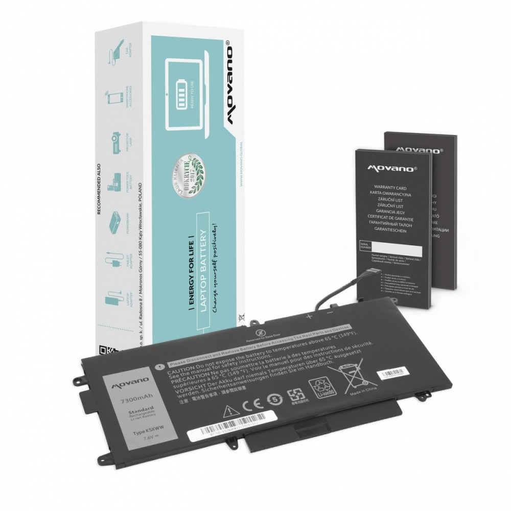 Movano  Battery K5XWW for Dell Latitude