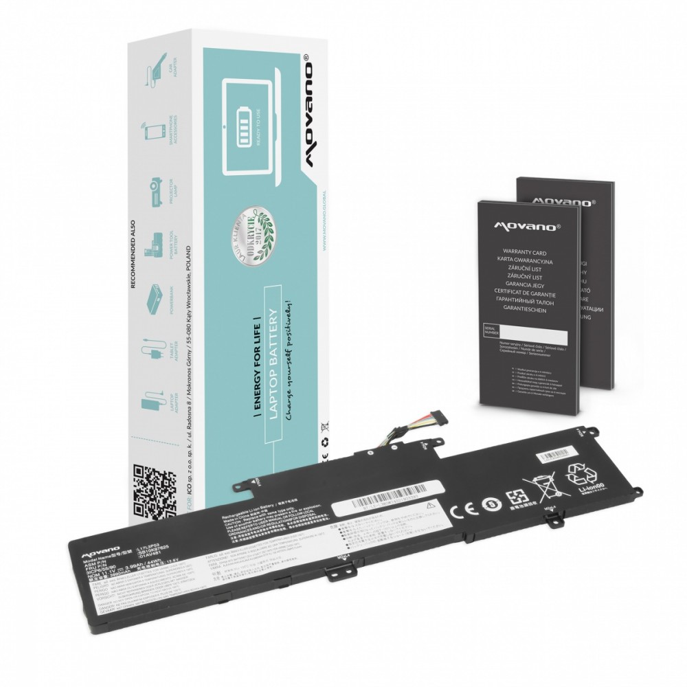 Movano Battery L17L3P53 for Lenovo ThinkPad