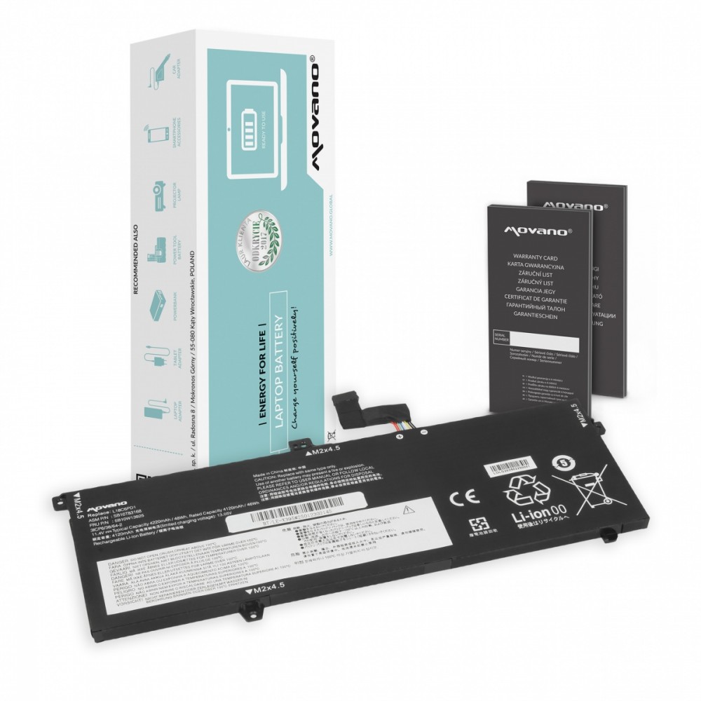 Movano  Battery L18C6PD1 L18M6PD1 for Lenovo