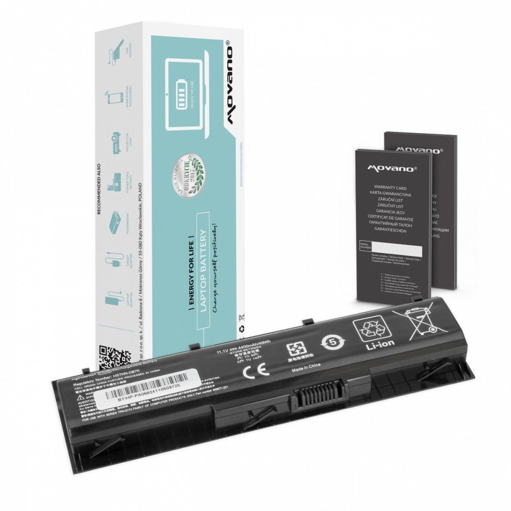 Movano Battery PA06 HSTNN-DB7K for HP