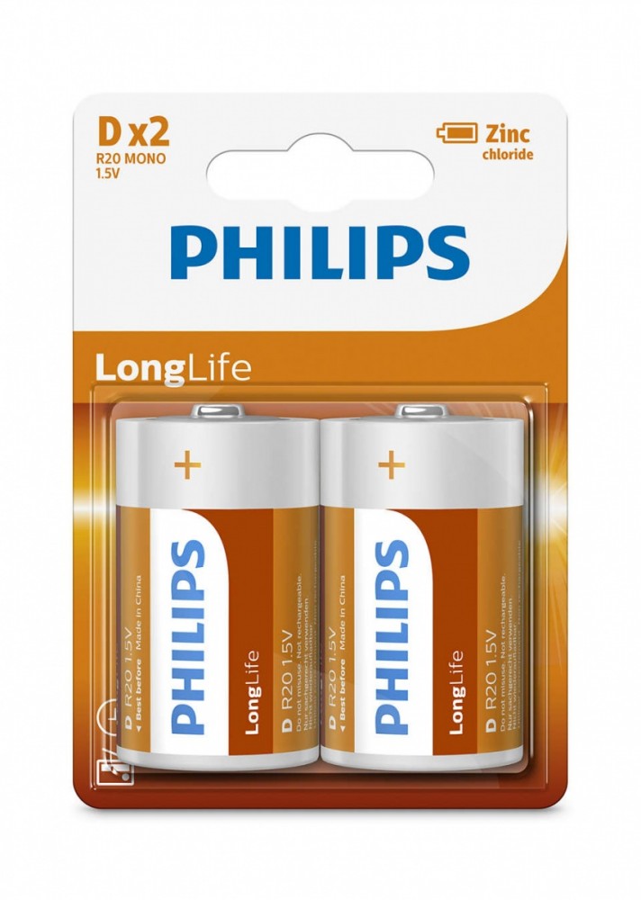 Philips  Battery R20 1.5V (2