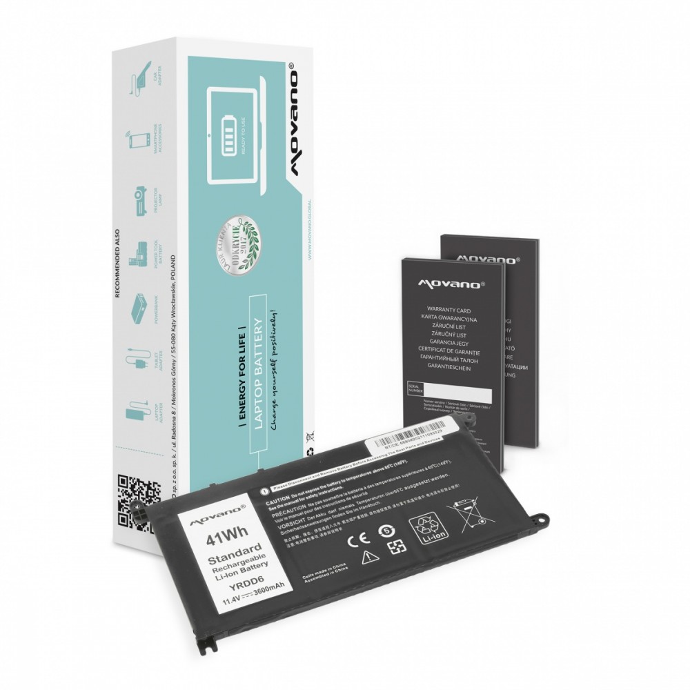 Movano Battery YRDD6 for Dell Inspiron