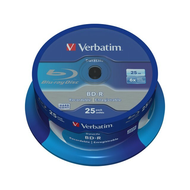 Verbatim  BD-R 6x 25GB 25P CB