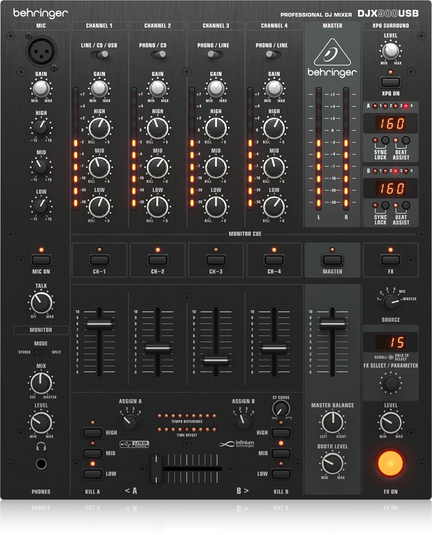 Behringer  DJX900USB - professional 5-Channel DJ