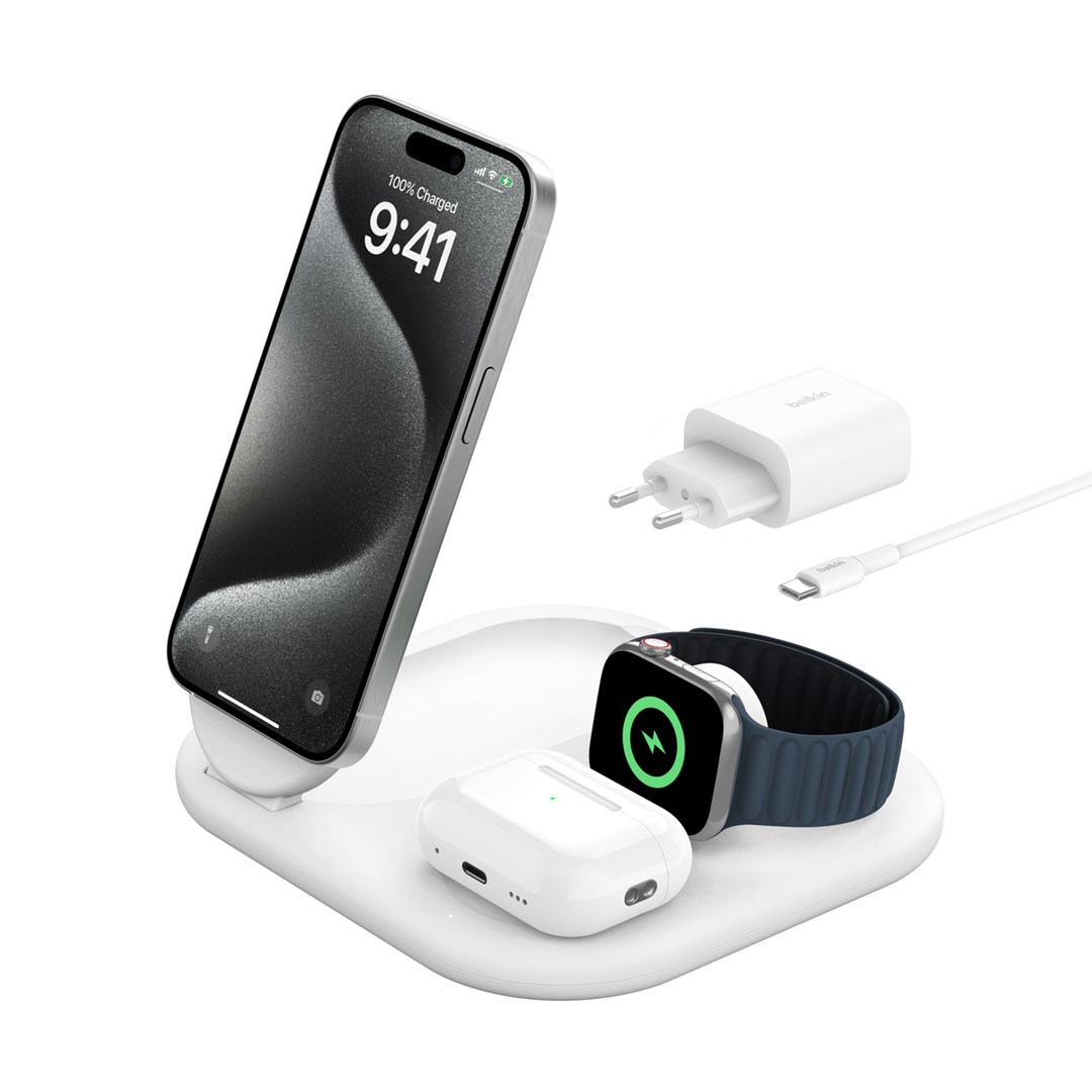 BELKIN  BoostCharge Headphones, Smartphone, Smartwatch White