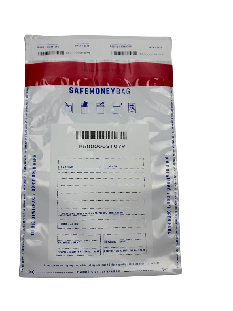 BESTPAK  SAFEMONEYBAG Safe deposit envelopes white