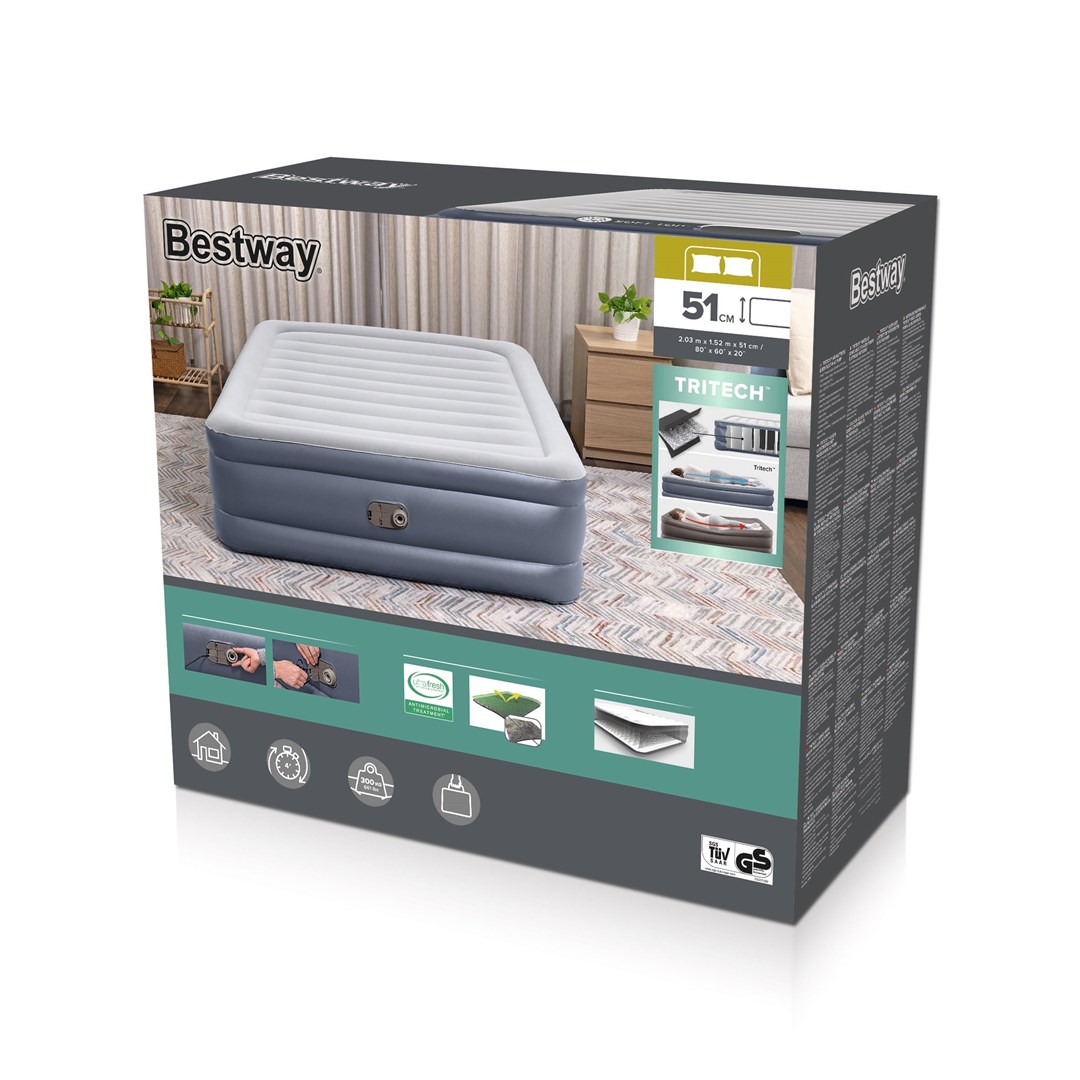BESTWAY Tritech Air Mattress Queen with