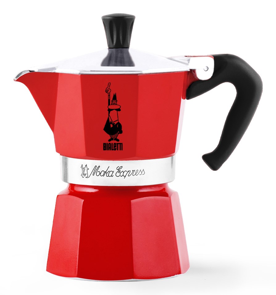 BIALETTI  Moka Express Moka pot Red