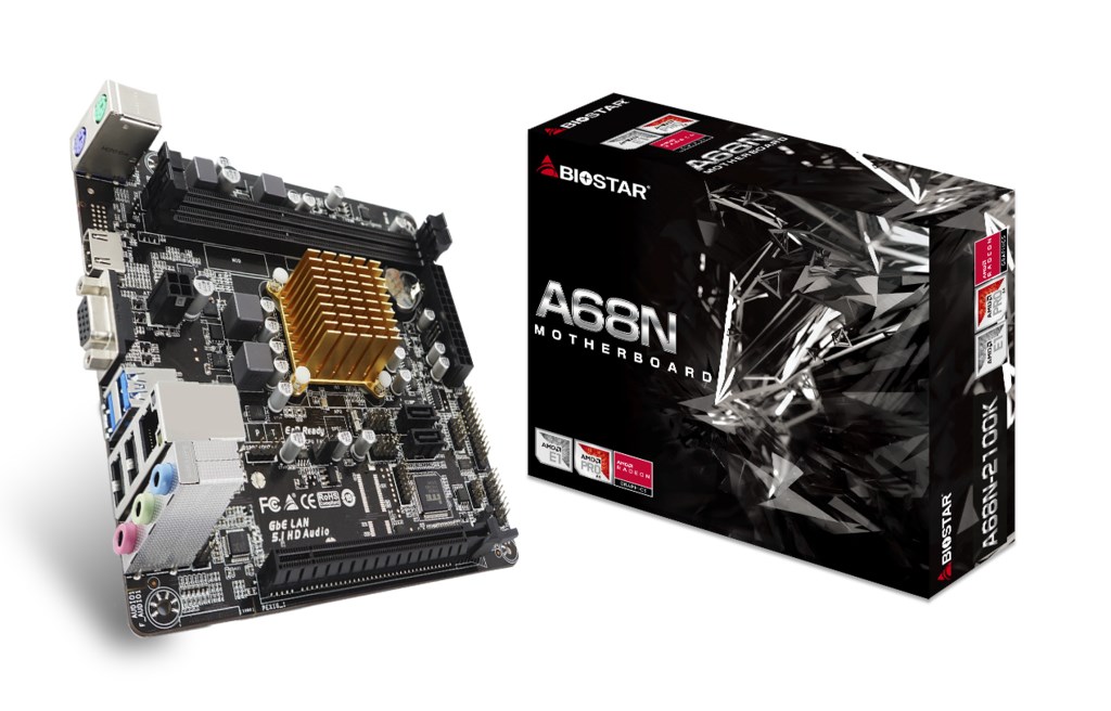 BIOSTAR A68N-2100K motherboard mini ITX |