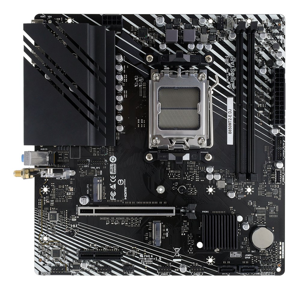 BIOSTAR  B850MT2-E DJ motherboard AMD B850