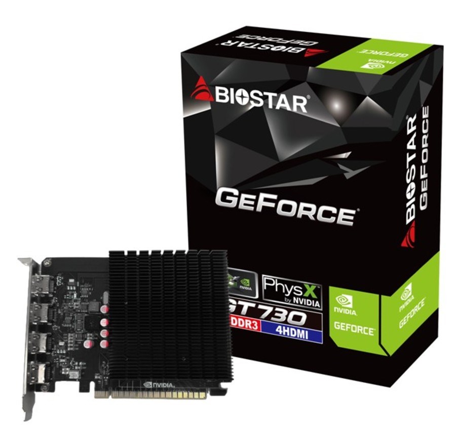 BIOSTAR  GT 730 4GB 4xHDMI graphics