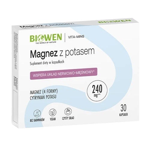 Biowen Magnesium with potassium – dietary