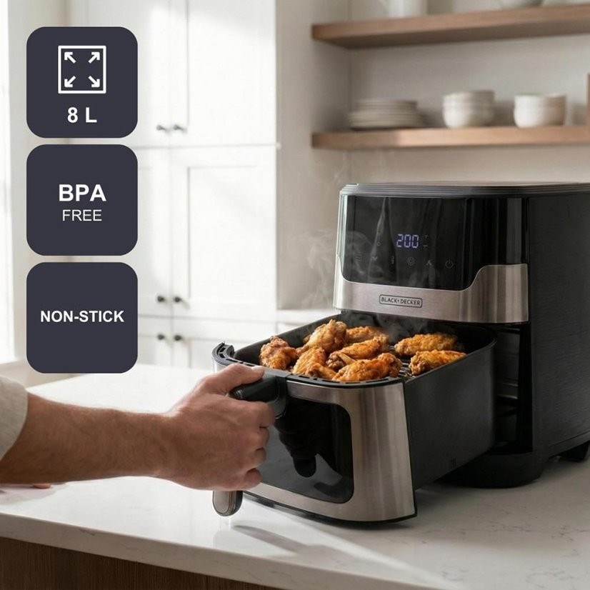 BLACK+DECKER BXAF8001E 1700 W 8 L