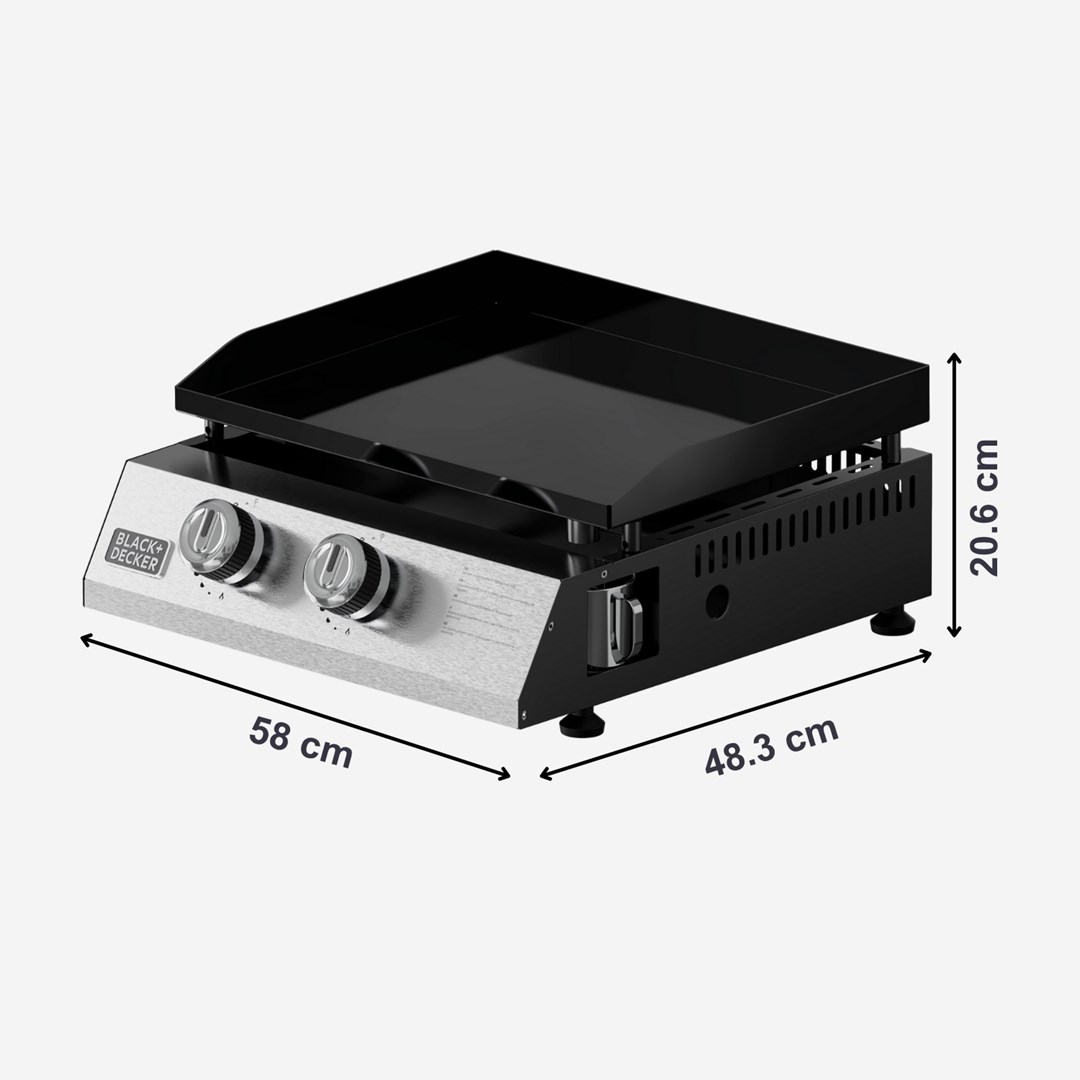 BLACK+DECKER BXOP4900E 2-burner gas barbecue |