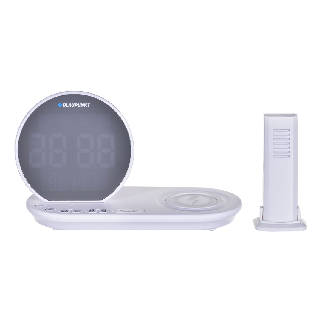 Blaupunkt FM PLL clock radio/ALARM/USB/CR85WH Charge/Wireless