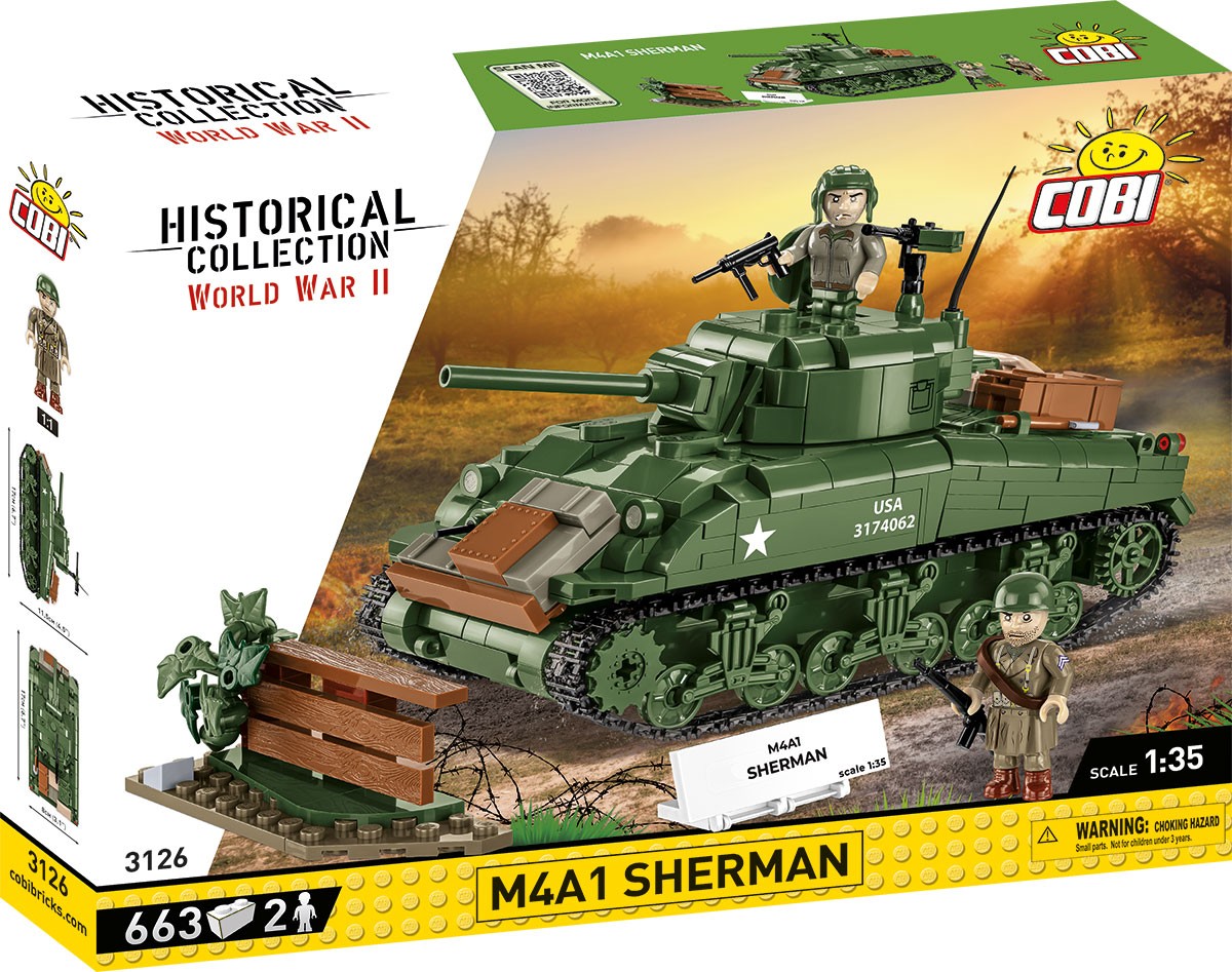 Cobi Klocki  Blocks M4A1 Sherman 663